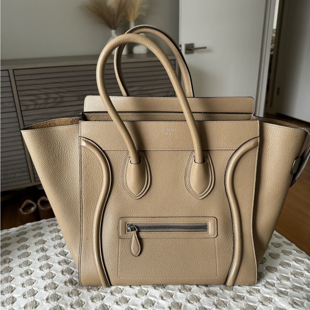 ❌ SOLD ❌ Celine Mini Luggage Beige Handbag (Tote)